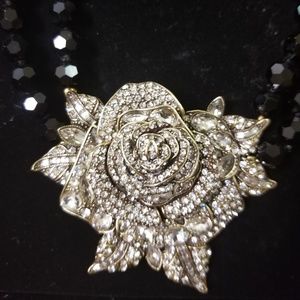 Heidi Daus "Beauty and The Beast" Rose Necklace